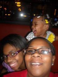 Nicole Bolden and daughters