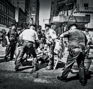 Fast-food workers protest in Manhatten, NY. (Photo: Mark Peterson, Redux)