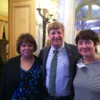 Ferguson+Kennedy+Huckshorn: Virginia Commissioner of Behavioral Health Debra Ferguson (left) and the Delaware Director of Substance Abuse and Mental Health Kevin Ann Huckshorn (right) celebrate at the Meridian House with Patrick Kennedy (center)
