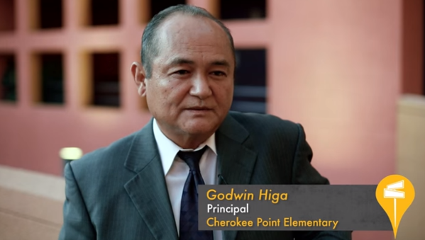 Principal Godwin Higa, Cherokee Point Elementary