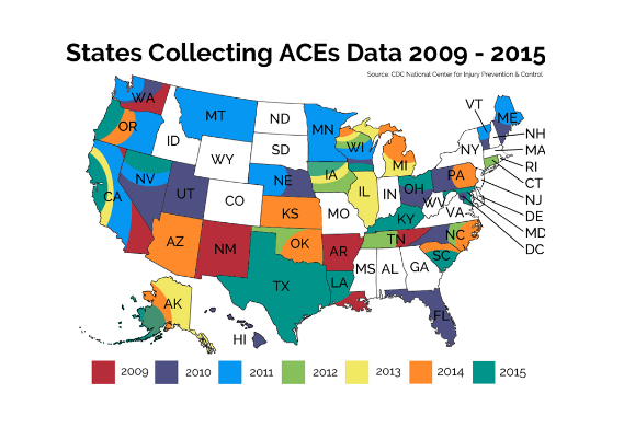 States collecting ACEs Data 2009 - 2015