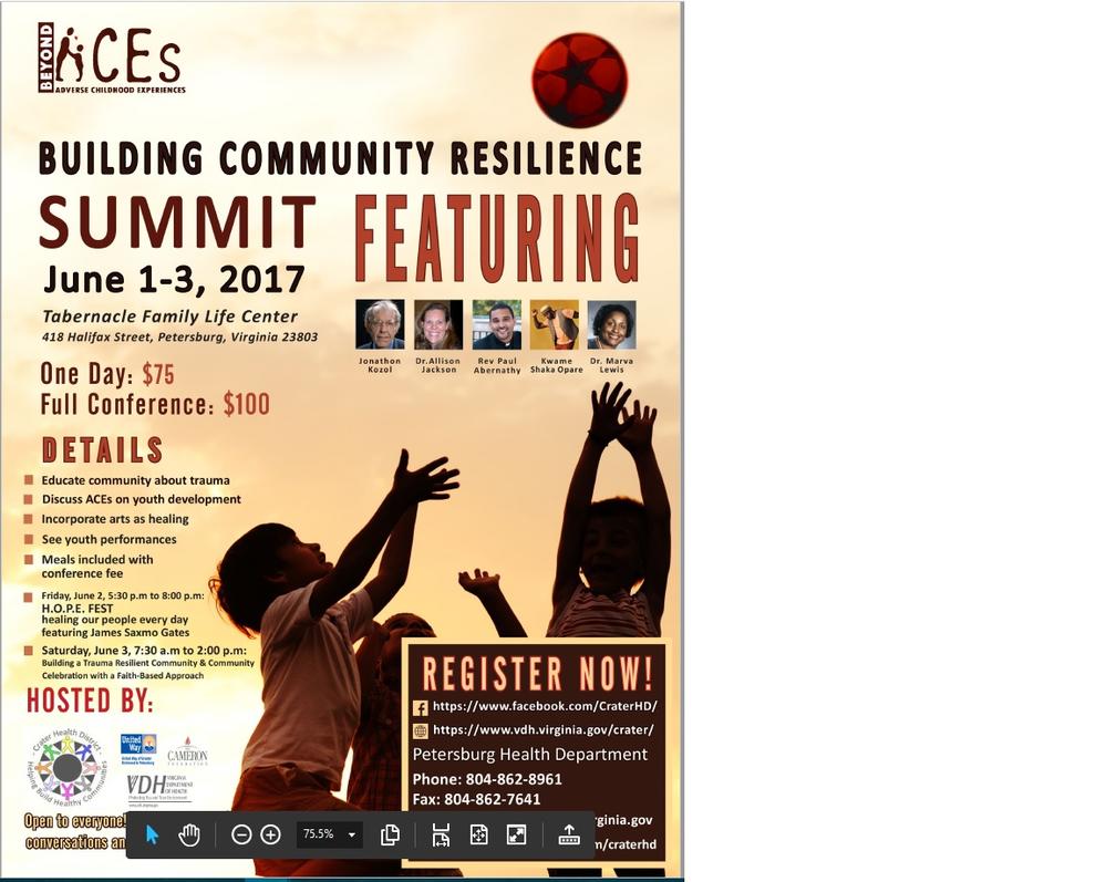 Petersburg Beyond ACEs: Building Community Resilience Summit