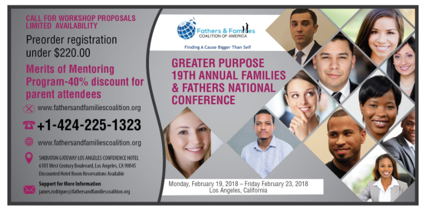 Greater Purpose 19th Annual Families and Fathers National Conference (Los Angeles, California)
