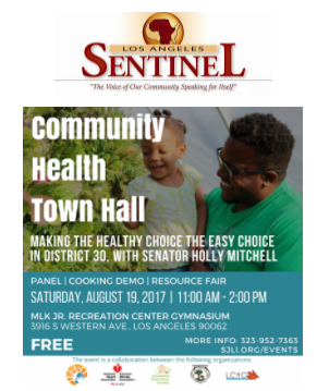Community Health Town Hall with Senator Holly Mitchell (free) Los Angeles, California