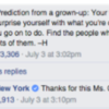 Hilary Clinton's response to Facebook post