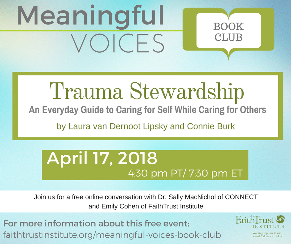 Webinar - Trauma Stewardship: Meaningful Voices Book Club