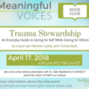 Webinar - Trauma Stewardship: Meaningful Voices Book Club