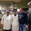 RMH1: Volunteer, Mark Dorsey, with Chef Greg and kitchen volunteer