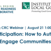 Webinar: Public Participation: How to Authentically Engage Communities