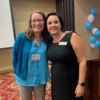 IMG_1877: Jenny Cooper of Benchmarks' PFE with Dr. Katie Rosenbalm of Duke University
