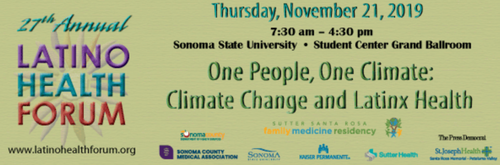 27th Annual Latino Health Forum - One People, One Climate: Climate Change and Latinx Health