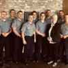 OK City: (Oklahoma City Police Department Lateral Academy cadets; Becky Haas, Trauma Informed Administrator Ballad Health, far right; Captain Ryan Boxwell, Training and Recruiting OKCPD)
