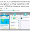 1. Add the ACEs Connection Shortcut to your phone's Home Screen.