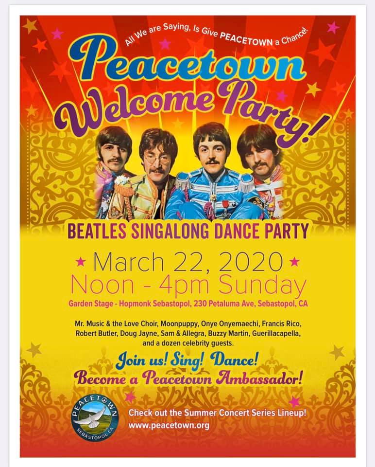 Peacetown Welcome Party