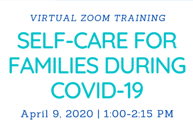 Self-Care for Families During COVID-19