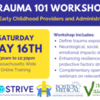 Trauma 101 Online Workshop for Early Education and Care - Saturday, May 16th