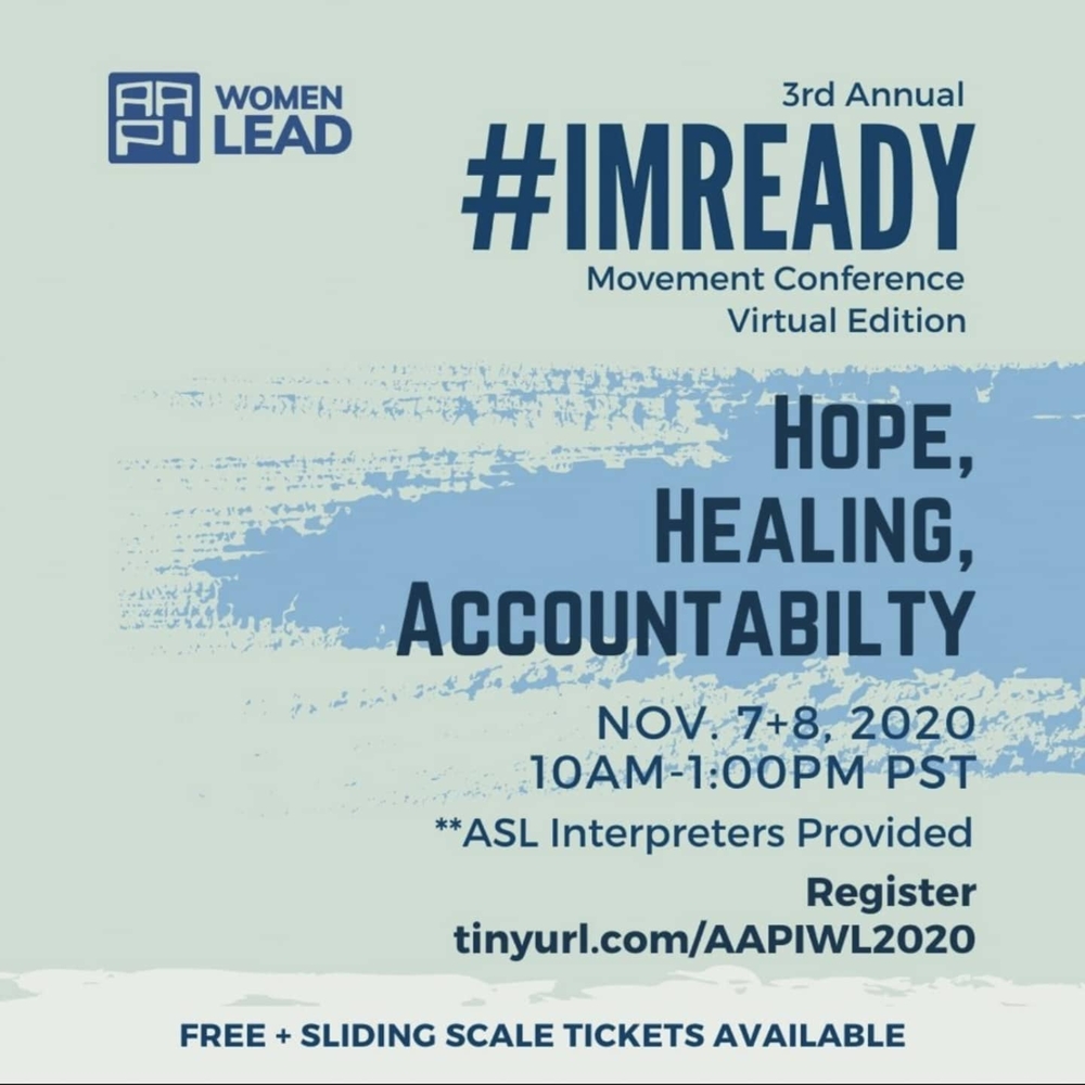 #ImReady2020 Virtual Conference: Hope, Healing, Accountability