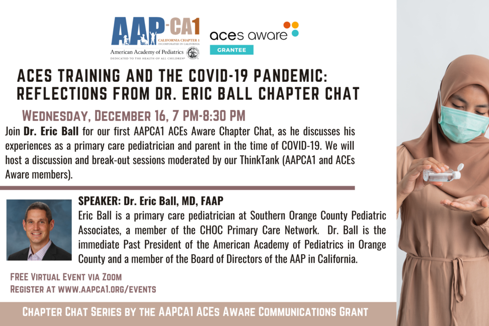 AAPCA1 Chapter Chat: ACEs Training and the COVID-19 Pandemic: Reflections from Dr. Eric Ball