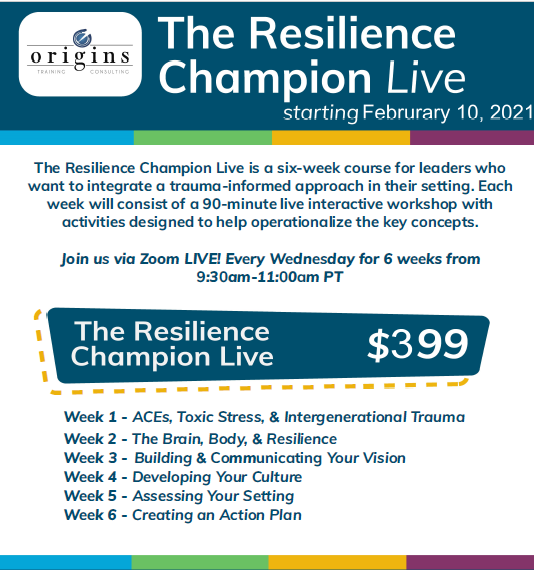 The Resilience Champion LIVE!- CLICK FOR UPDATED PROMO CODE!