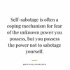 How do I stop Self-Sabotage and Get out of my Own Way?