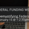 Join Us: Demystifying Federal Funding