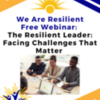 The Resilient Leader: Facing Challenges That Matter