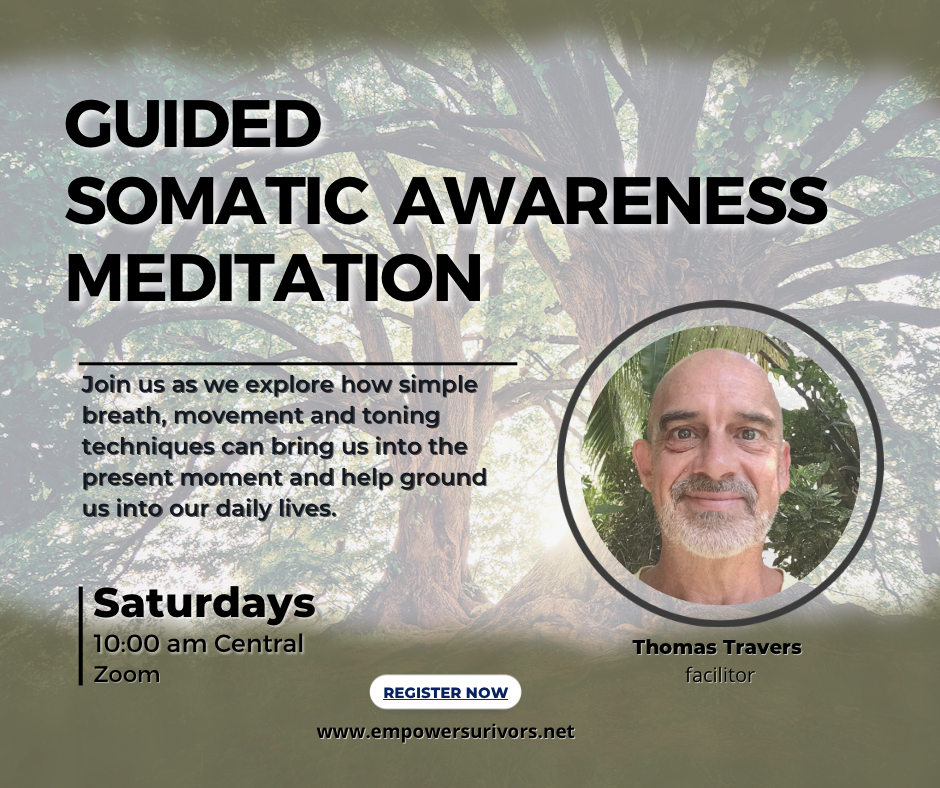 Guided Somatic Awareness Meditation- Saturday Mornings!