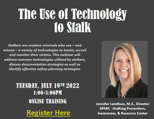 SD Domestic Violence Council Training "The Use of Technology to Stalk"