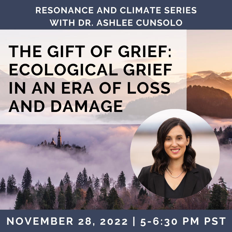 The Gift of Grief: Ecological Grief in an Era of Loss and Damage with Dr. Ashlee Cunsolo