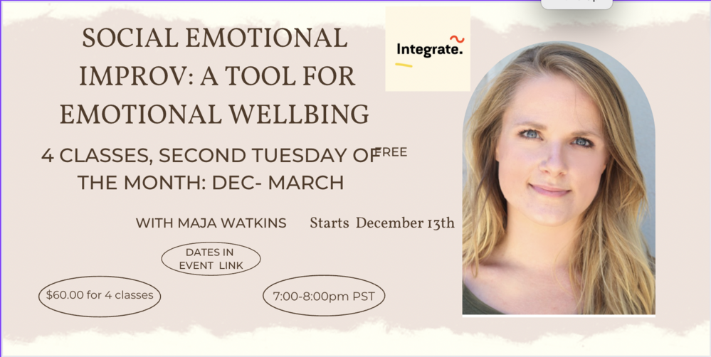 Social Emotional Improv: A Tool for Emotional Wellbeing for Mental Health Professionals