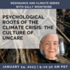 Psychological Roots of the Climate Crisis: The Culture of Uncare with Sally Weintrobe