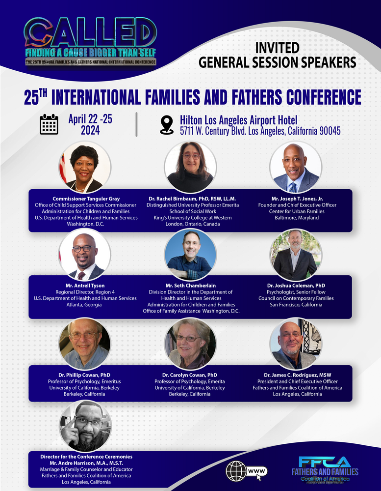 Official 25th International Families and Families Conference Progam and Open Registration