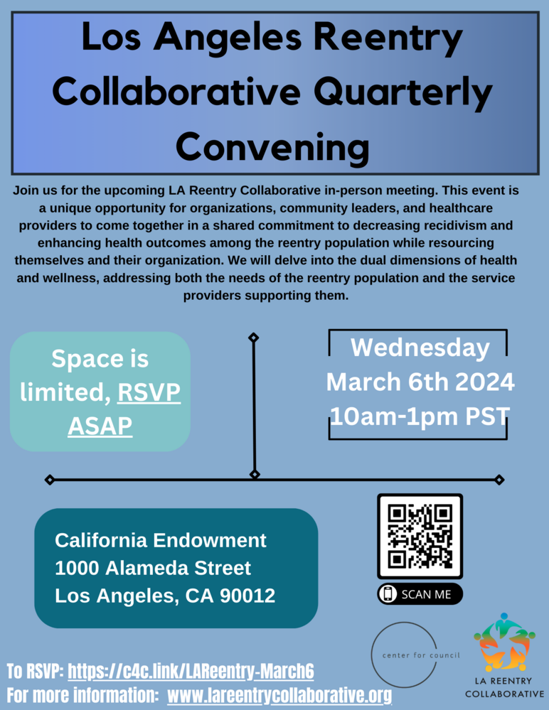 Los Angeles Reentry Collaborative Quarterly Convening