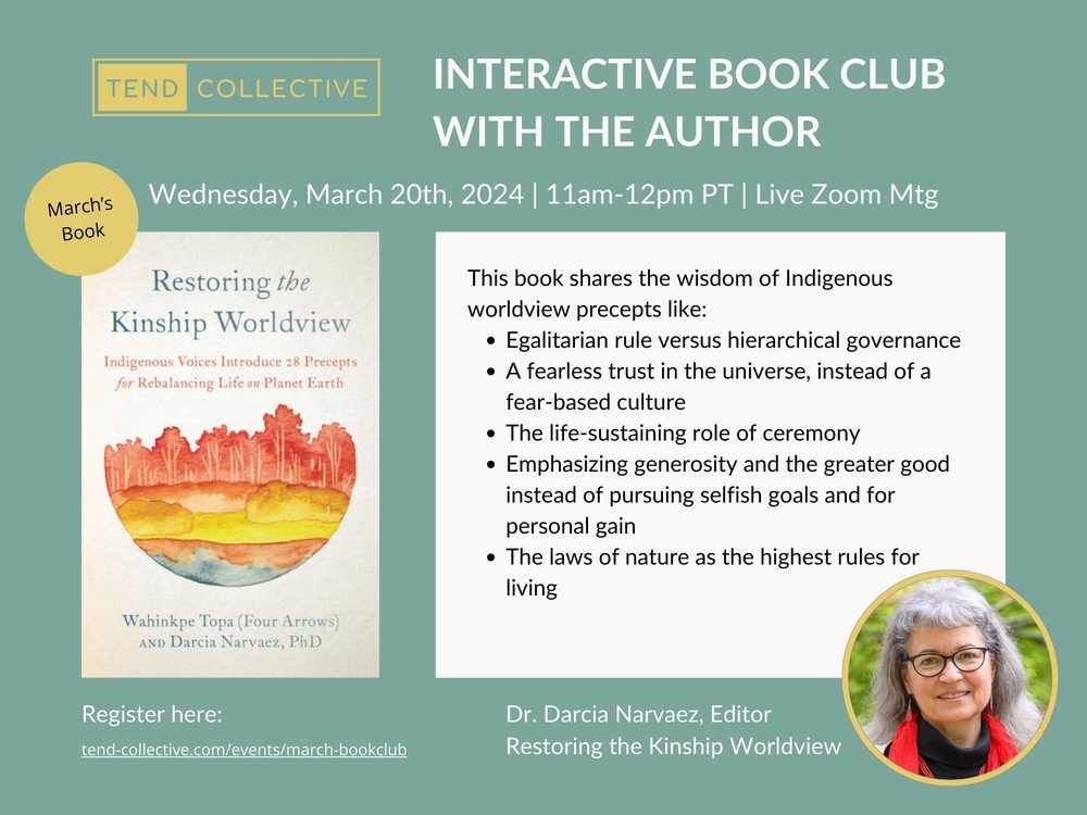 [free virtual event] Book Club with the Author: Restoring the Kinship Worldview