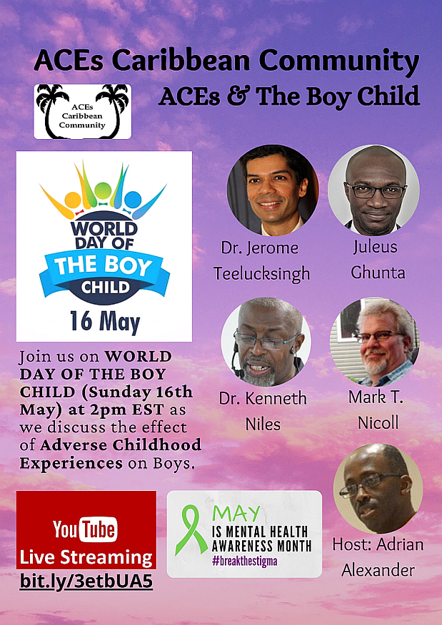 Upcoming "YouTube Live" - ACEs &amp; The Boy Child (May 16 @ 2pm EST).