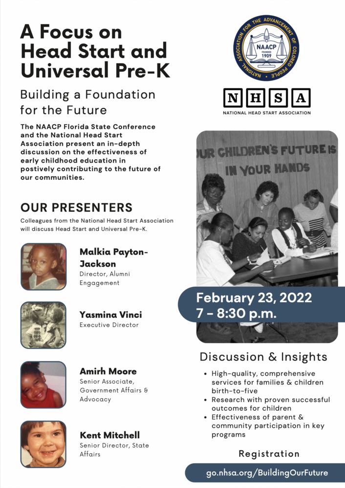 NAACP-NHSA Presents: A Focus on Head Start and Universal Pre-K