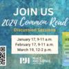 2024 Common Read Discussion Session Flyer