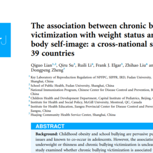 Chronic Bullying: Cross-National Study of 39 countries on Weight Status and Victimization