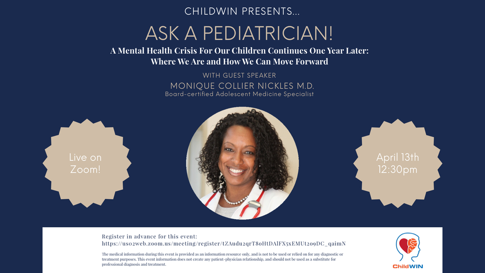 Ask A Pediatrician! A Mental Health Crisis For Our Children Continues One Year Later: Where We Are and How We Can Move Forward