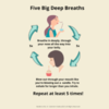 5 Big Deep Breaths: Breathing helps families work through the discomfort that arises when trying to talk about feelings