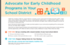 Advocate for Early Childhood Programs in Your School District
