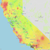 Map of homeless students in CA