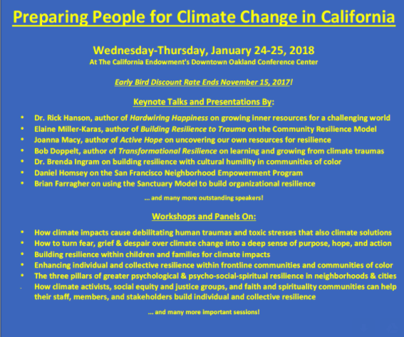 Preparing People for Climate Change in California (Oakland, CA)