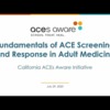 Fundamentals of ACE Screening &amp; Response in Adult Medicine