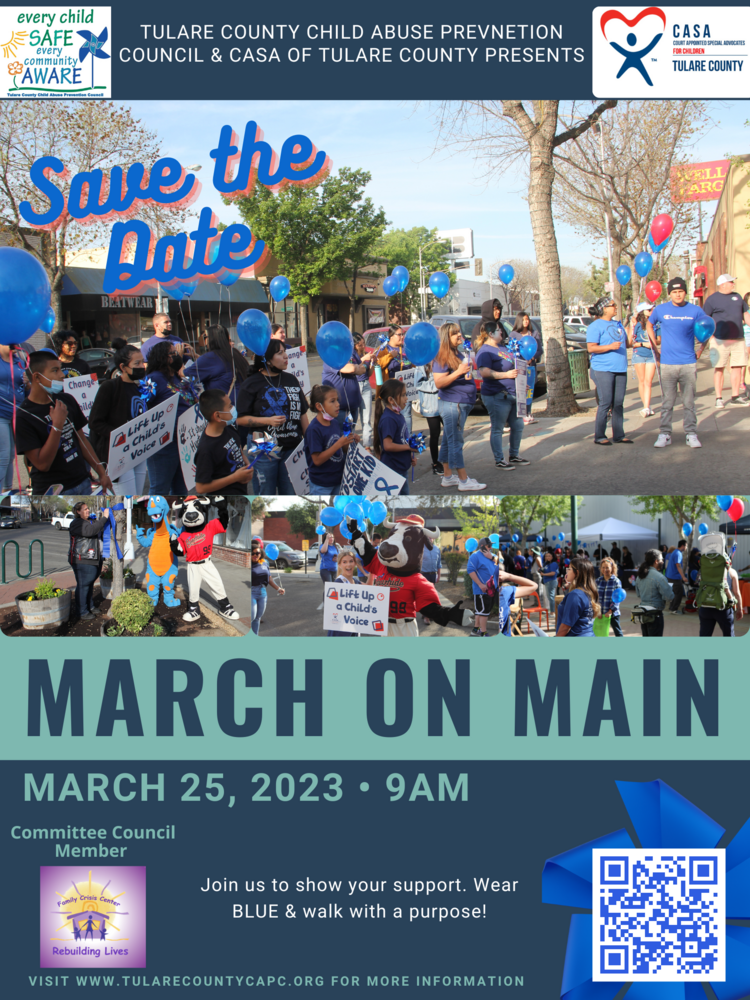 CAP Month Kick Off! MARCH ON MAIN STREET W/ TULARE COUNTY