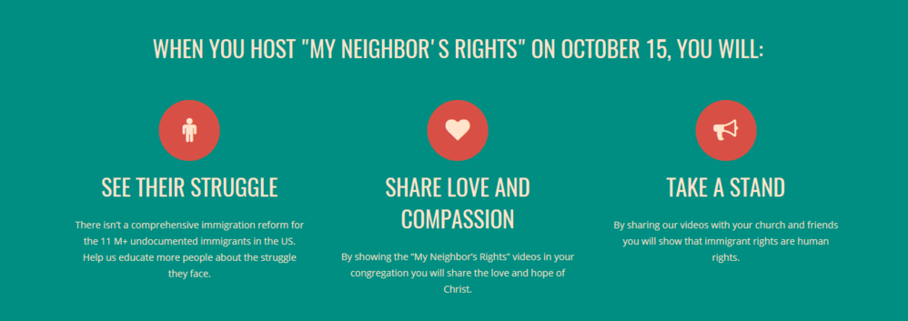 "My Neighbor's Rights" -  Congregations Nationwide