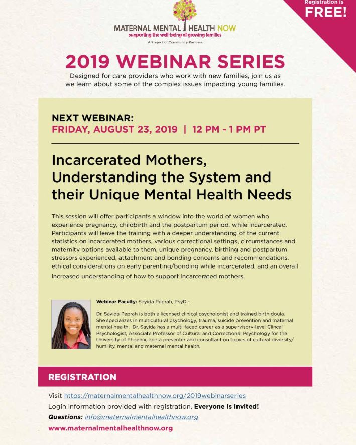 Incarcerated Mothers - Understanding the System &amp; Their Unique Mental Health Needs