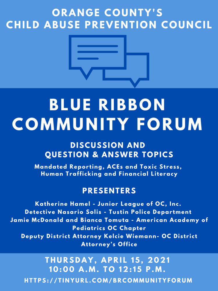 OC CAPC Blue Ribbon Community Forum
