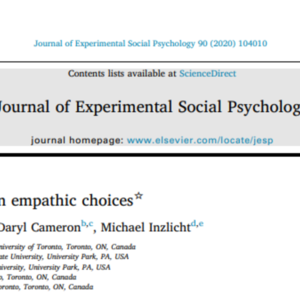 Motivational effects on empathic choices (17-pages Journal of Experimental Social Psychology)