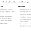 How to talk with children of different ages.
